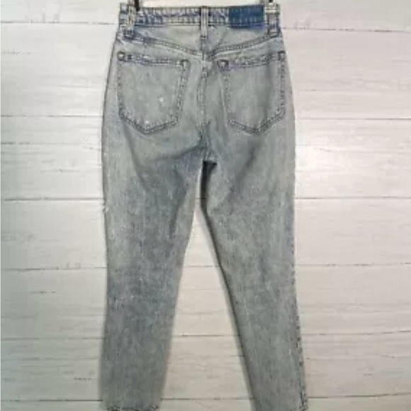 Abercrombie Fitch Curve Love Mom Jeans Acid Washed Sz 24 - Picture 3 of 4